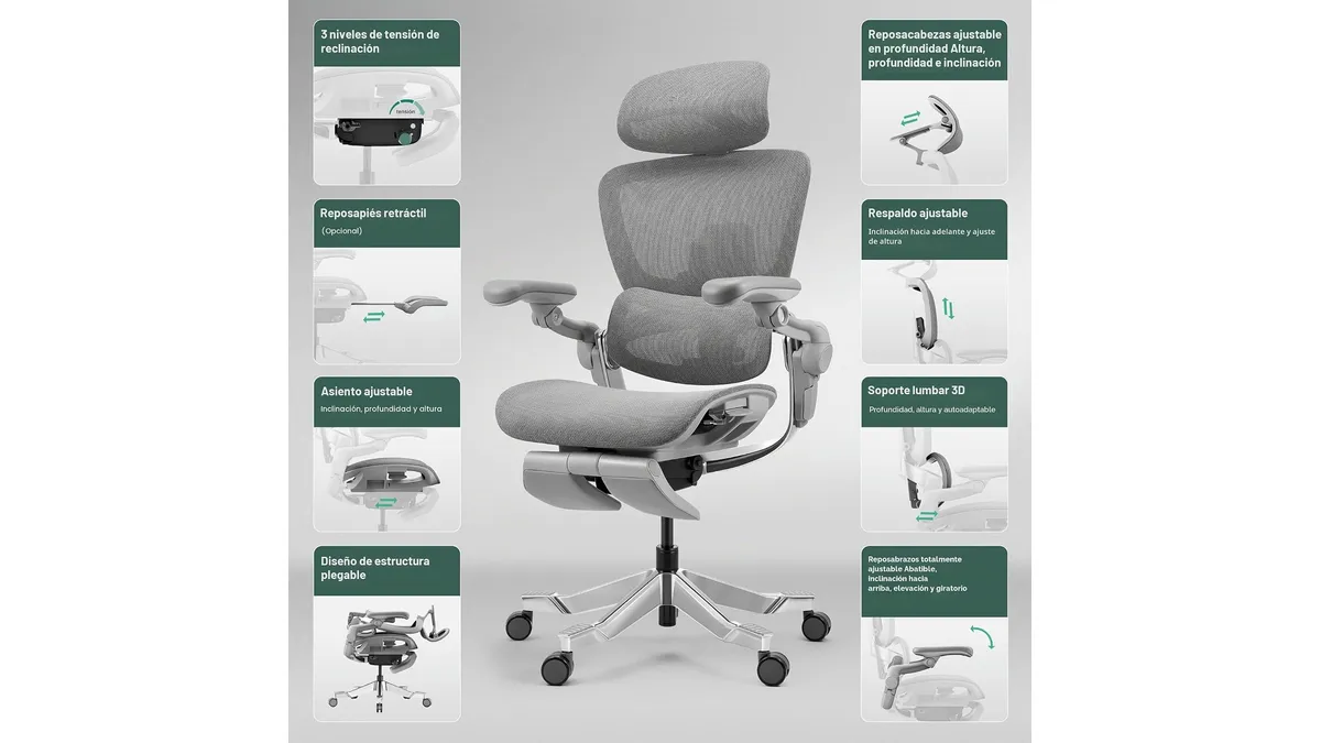Mejor silla ergonómica por menos de 500 € 2026